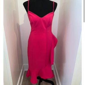 Likely Laverna Ruffle Midi Pink Dress NWT Size 6